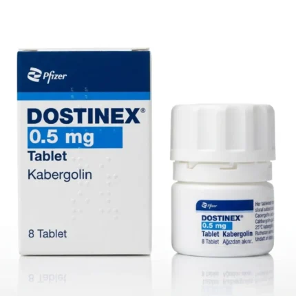 Dostinex 0.5mg Tablet containing Cabergoline 0.5mg for high prolactin treatment in Pakistan