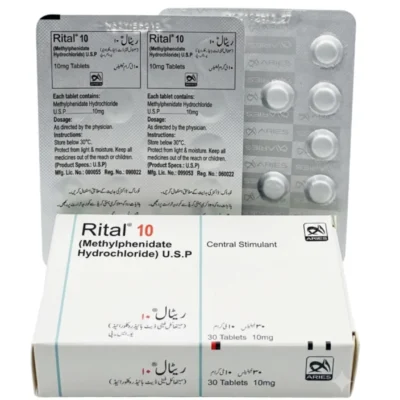 Rital 10mg Tablet for ADHD and Narcolepsy | Buy Online in Pakistan
