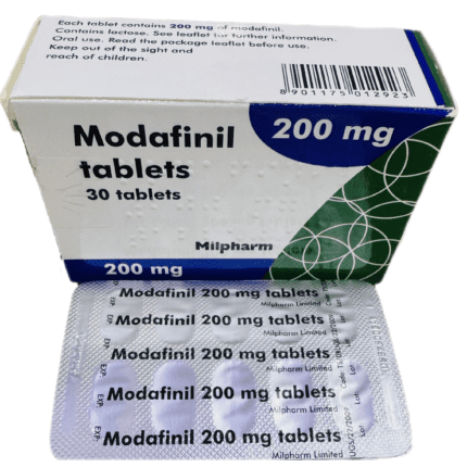 Modafinil 200mg tablet for narcolepsy treatment and wakefulness