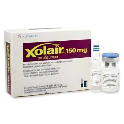 Xolair 150 mg injection (omalizumab) prefilled syringe for asthma and urticaria