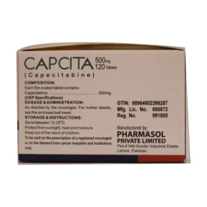 Capcita 500mg Tablet Capecitabine chemotherapy medicine