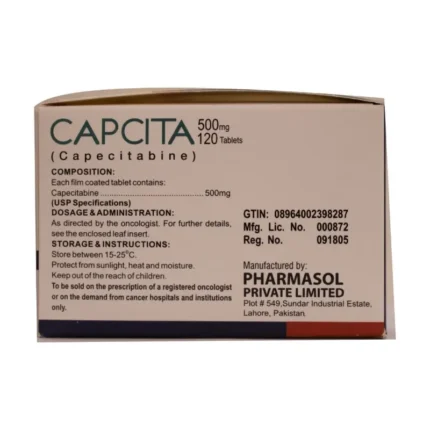 Capcita 500mg Tablet Capecitabine chemotherapy medicine